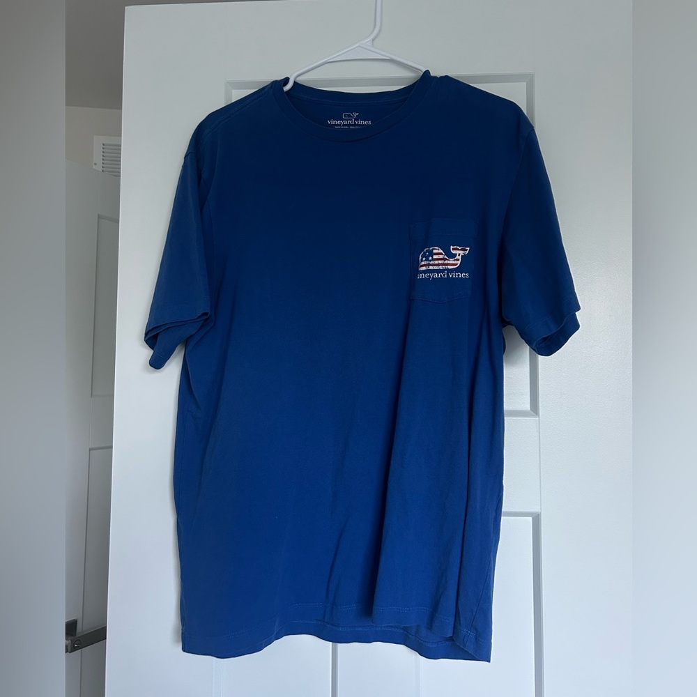 Vineyard Vines Blue Short Sleeve Tee Classic Crew